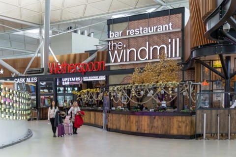 Neon electric signs the Windmill