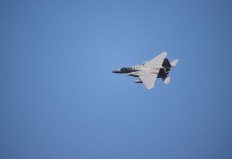 Fighter plane F15 during a Nato exercise