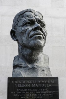 Bust of Nelson Mandela