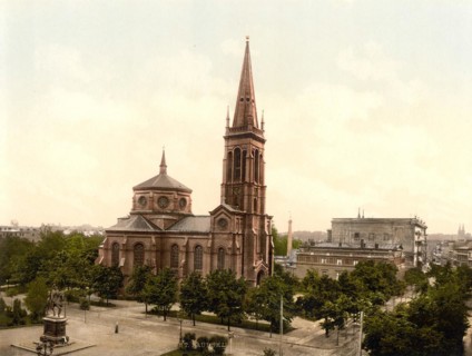 Palace and St Peter's Church in Bromberg