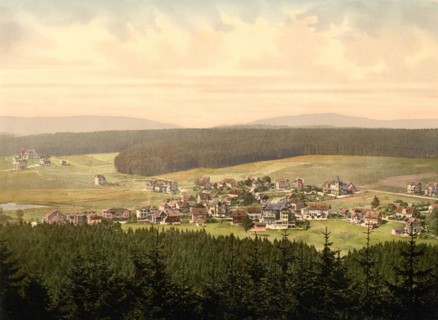 The village of Hahnenklee in the Harz Mountains