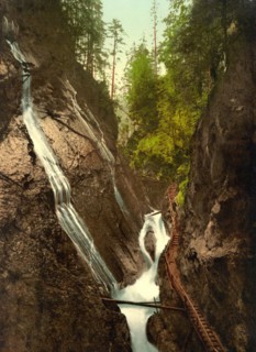 The Wimbachklamm in Ramsau in Upper Bavaria