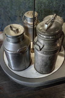 Old milk churns