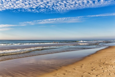 Evening light on the beach