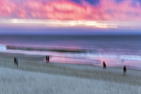 Strollers on the beach