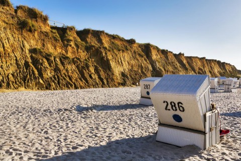 White beach chairs