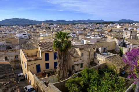 View of the town of Artà