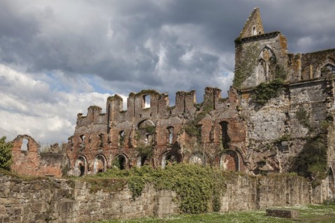 Ruins of the former abbey of Aulne