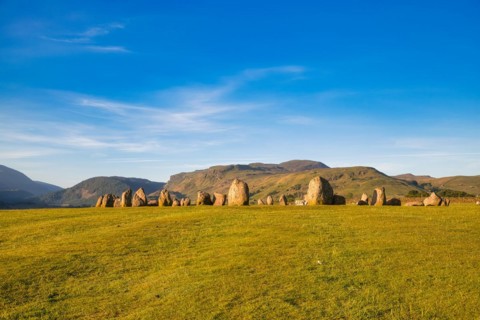 The Neolithic Castlerigg Stone Circle dating from around 3000 BC
