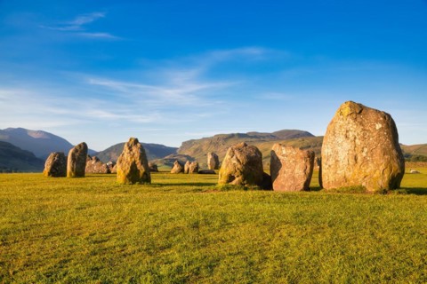 The Neolithic Castlerigg Stone Circle dating from around 3000 BC