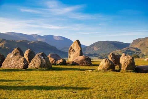 The Neolithic Castlerigg Stone Circle dating from around 3000 BC