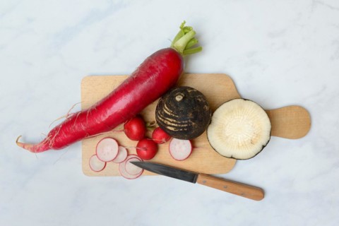 Red and black radish