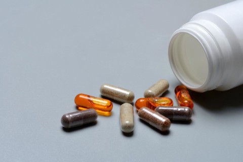 Capsules with food supplements