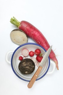 Red and black radish