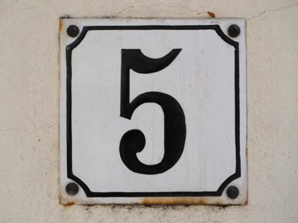 House number plate