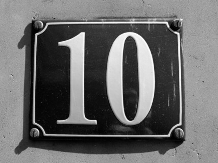 House number plate
