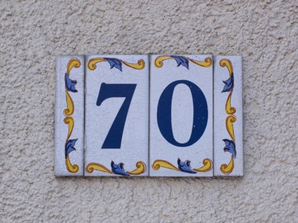 House number plate