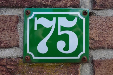 House number plate