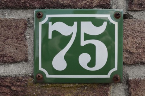 House number plate
