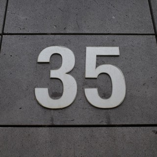 House number plate