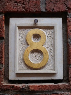 House number plate
