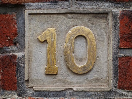 House number plate
