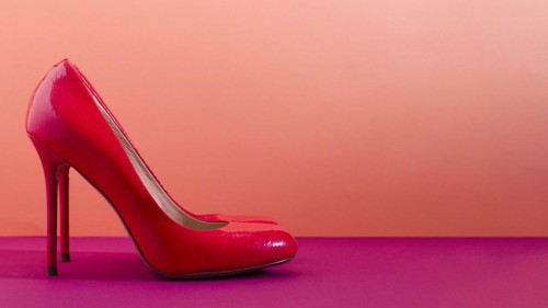 Elegant classic shoes close-up