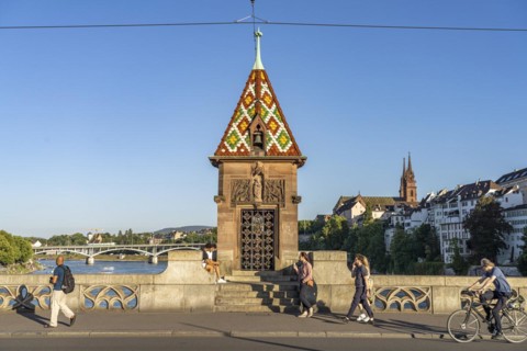 Bridge Chapel on the Mittlere Brücke in Basel