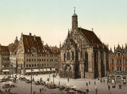 Market Square and Church of Our Lady in Nuremberg