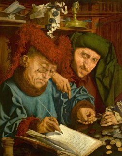 Tax collector in the Middle Ages
