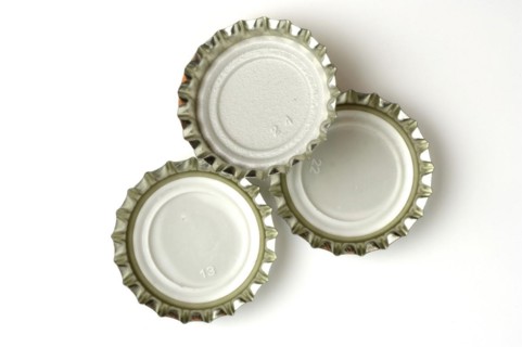 Three crown caps