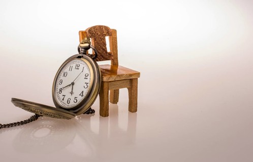 Mini chair retro style pocket watch