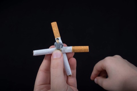 World No Tobacco Day poster for say no smoking concept