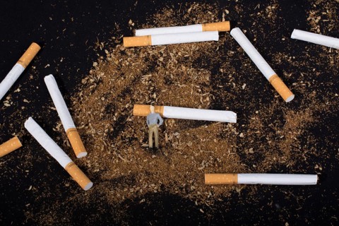World No Tobacco Day poster for say no smoking concept