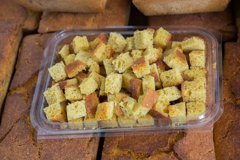 Loaf of Corn bread freshly made of corn flour