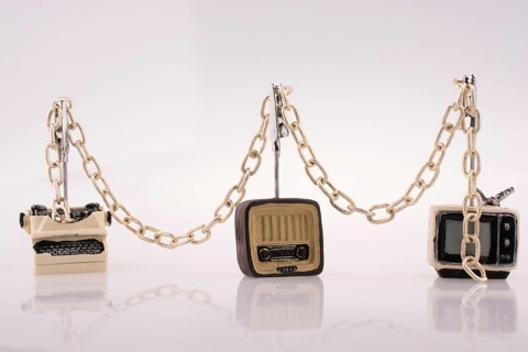 Retro syled tiny television