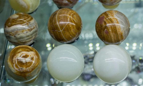 Plenty of marbles in the form of an egg