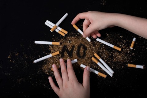 World No Tobacco Day poster for say no smoking concept