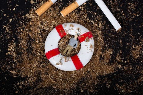 World No Tobacco Day poster for say no smoking concept