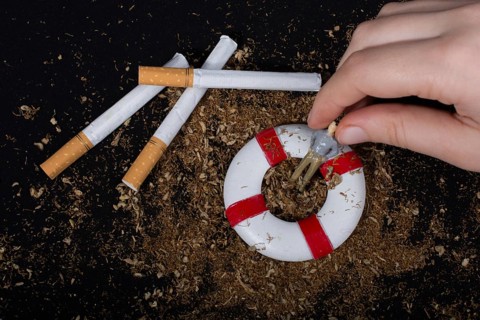 World No Tobacco Day poster for say no smoking concept
