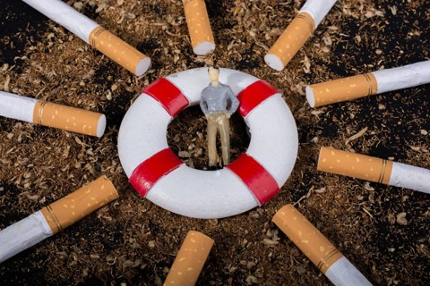 World No Tobacco Day poster for say no smoking concept