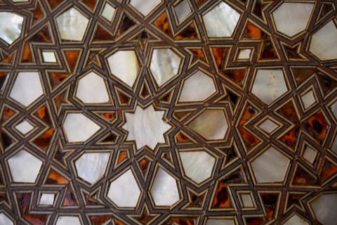 Ottoman art example of Mother of Pearl inlays from Istanbul