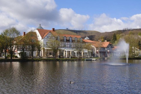 Country house at the trout pond