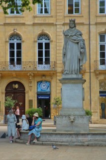 Monument to King René I Anjou of the Holy Roman Empire
