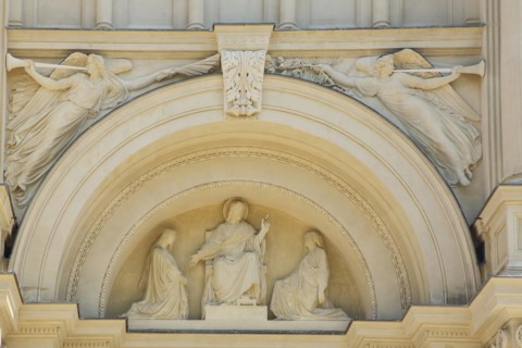 Tympanum with Christ