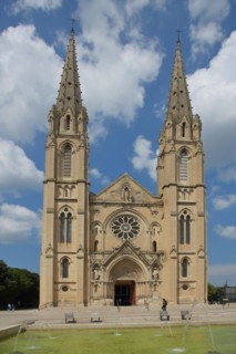 Neo-Gothic St-Baudile Church built in 1877
