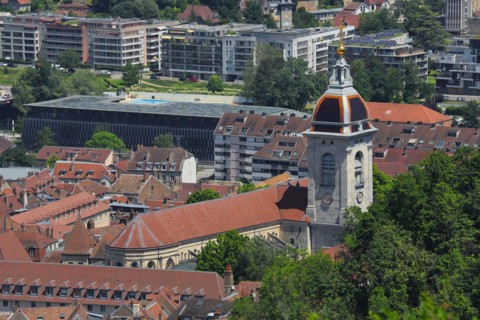 View of St-Jean Cathedral in Besançon
