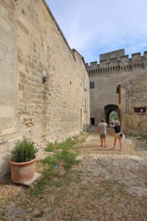 Courtyard of the historic Fort Saint-André