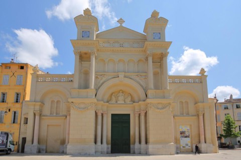 Baroque Ste-Madeleine Church with Portal