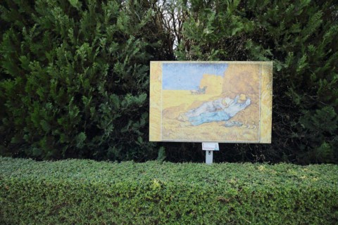 Museum Circut van Gogh with painting replica The Siesta by Vincent van Gogh